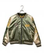 丸眞×SATR WARSマルシン）の古着「スカジャン/キャラジャン　ボバ・フェット ストリートミドル」｜カーキ