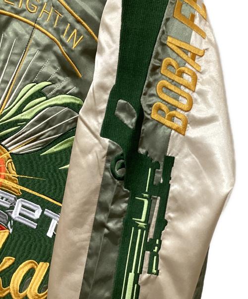 丸眞（マルシン）丸眞 (マルシン) SATR WARS スカジャン/キャラジャン　ボバ・フェット ストリートミドル カーキ サイズ:L 未使用品の古着・服飾アイテム