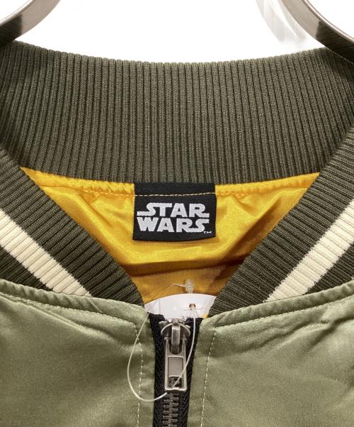 丸眞（マルシン）丸眞 (マルシン) SATR WARS スカジャン/キャラジャン　ボバ・フェット ストリートミドル カーキ サイズ:L 未使用品の古着・服飾アイテム