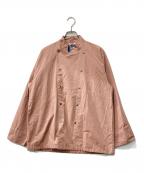 ROYAL NAVY×MELROSE claireロイヤルネイビー×メルローズクレール）の古着「シェフジャケット」｜ピンク
