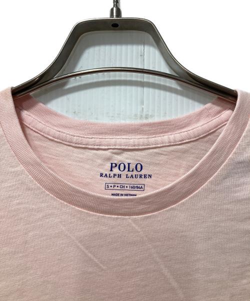 POLO RALPH LAUREN（ポロ・ラルフローレン）POLO RALPH LAUREN (ポロ・ラルフローレン) ロゴTシャツ ピンク サイズ:Sの古着・服飾アイテム