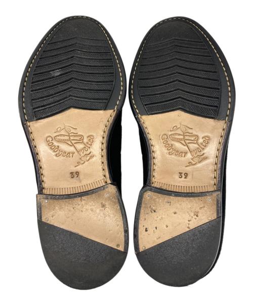 Jalan Sriwijaya（ジャランスリウァヤ）Jalan Sriwijaya (ジャランスリウァヤ) スウェードタッセルローファー/EDWARD/エドワード ブラック サイズ:39の古着・服飾アイテム