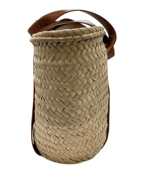 Chloe（クロエ）Chloe (クロエ) ミディアムバスケット/MEDIUM BASKET/SENSE（センス） ナチュラルベージュ&キャラメルブラウンの古着・服飾アイテム