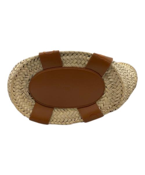 Chloe（クロエ）Chloe (クロエ) ミディアムバスケット/MEDIUM BASKET/SENSE（センス） ナチュラルベージュ&キャラメルブラウンの古着・服飾アイテム