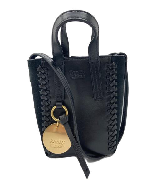 SEE BY CHLOE（シーバイクロエ）SEE BY CHLOE (シーバイクロエ) TILDA SBC（チルダ　エスビーシー）/ミニトートバッグ ブラックの古着・服飾アイテム