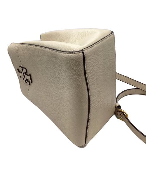 TORY BURCH（トリーバーチ）TORY BURCH (トリーバーチ) McGRAW SMALL BUCKET BAG/ マックグロー スモールバケットバッグ ベージュの古着・服飾アイテム