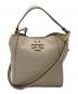 TORY BURCH（トリーバーチ）の古着「McGRAW SMALL BUCKET BAG/ マックグロー スモールバケットバッグ」｜ベージュ