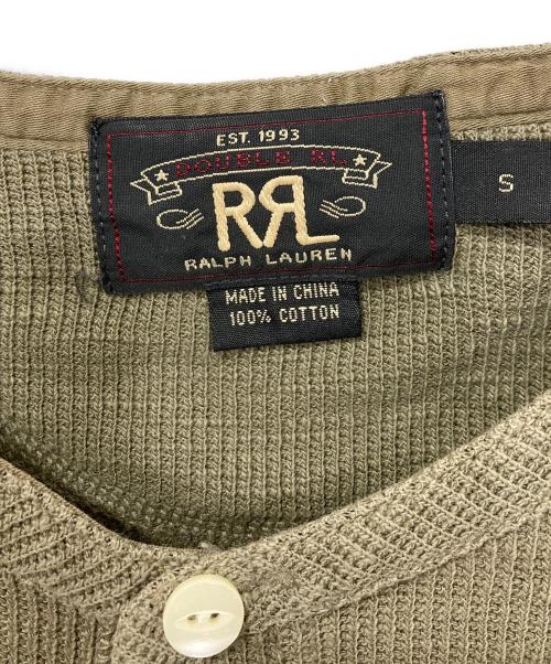 RRL（ダブルアールエル）RRL (ダブルアールエル) ヘンリーネックカットソー カーキ サイズ:Sの古着・服飾アイテム