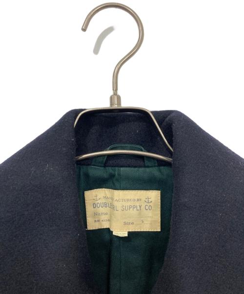 RRL（ダブルアールエル）RRL (ダブルアールエル) 10BUTTON 13STAR WOOL P-COAT/10ボタン13スター ウールPコート ネイビー サイズ:Sの古着・服飾アイテム