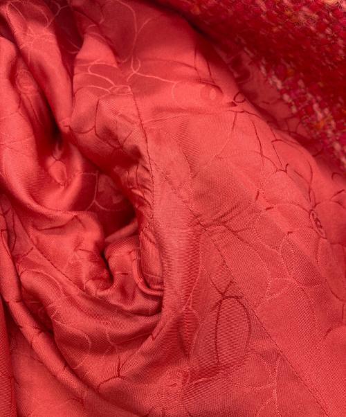 CHANEL（シャネル）CHANEL (シャネル) ココマークボタンツイードジャケット コーラルピンク サイズ:40の古着・服飾アイテム
