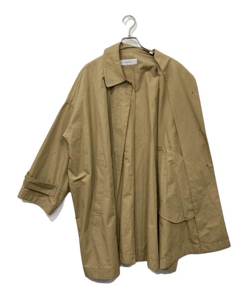 JOURNAL STANDARD（ジャーナルスタンダード）JOURNAL STANDARD (ジャーナルスタンダード) コットンリネンワイドステンカラーコート ベージュ サイズ:記載なしの古着・服飾アイテム