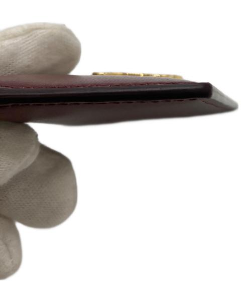 CELINE（セリーヌ）CELINE (セリーヌ) トリオンフ カードホルダー シャイニーカーフスキン ブラウンの古着・服飾アイテム