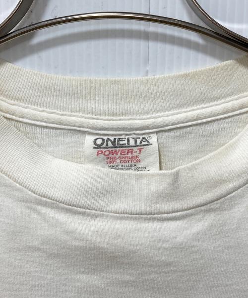 ONEITA（オニータ）ONEITA (オニータ) プリントTシャツ ホワイト サイズ:Lの古着・服飾アイテム