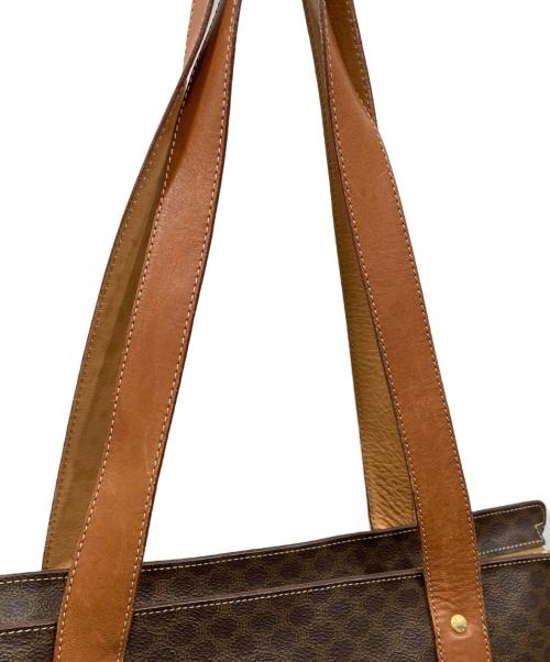 CELINE（セリーヌ）CELINE (セリーヌ) マカダム柄トートバッグ ブラウンの古着・服飾アイテム
