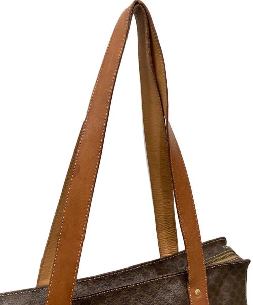 CELINE（セリーヌ）CELINE (セリーヌ) マカダム柄トートバッグ ブラウンの古着・服飾アイテム