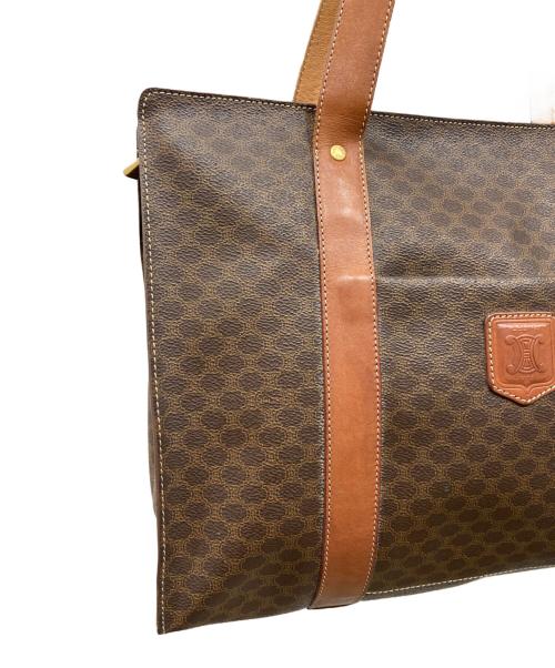 CELINE（セリーヌ）CELINE (セリーヌ) マカダム柄トートバッグ ブラウンの古着・服飾アイテム