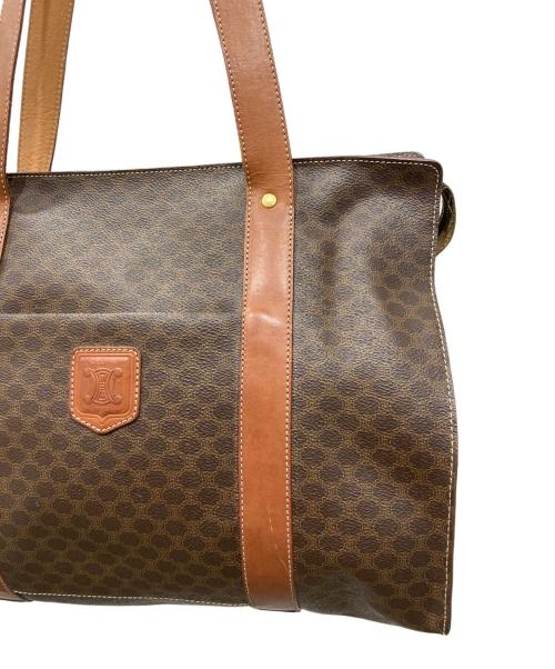 CELINE（セリーヌ）CELINE (セリーヌ) マカダム柄トートバッグ ブラウンの古着・服飾アイテム
