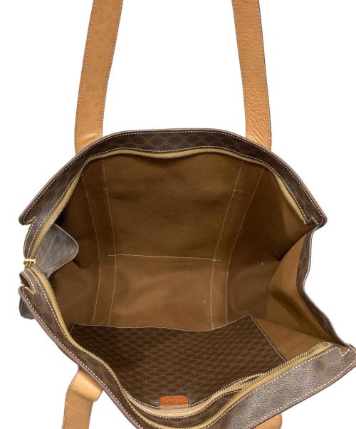 CELINE（セリーヌ）CELINE (セリーヌ) マカダム柄トートバッグ ブラウンの古着・服飾アイテム