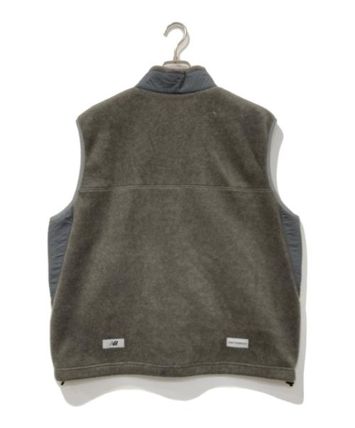 TOKYO DESIGN STUDIO New Balance（トウキョウデザインスタジオ ニューバランス）TOKYO DESIGN STUDIO New Balance (トウキョウデザインスタジオ ニューバランス) Fleece Vest/フリースベスト グレー サイズ:3の古着・服飾アイテム