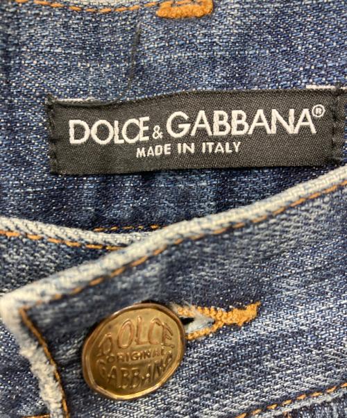 DOLCE & GABBANA（ドルチェ＆ガッバーナ）DOLCE & GABBANA (ドルチェ＆ガッバーナ) ダメージ加工デニムパンツ インディゴ サイズ:44の古着・服飾アイテム