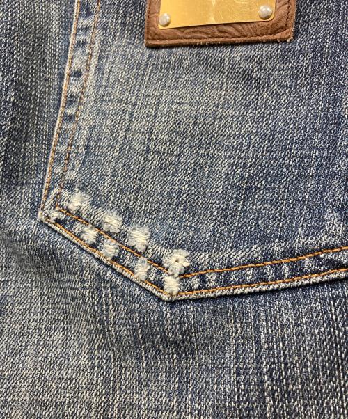 DOLCE & GABBANA（ドルチェ＆ガッバーナ）DOLCE & GABBANA (ドルチェ＆ガッバーナ) ダメージ加工デニムパンツ インディゴ サイズ:44の古着・服飾アイテム