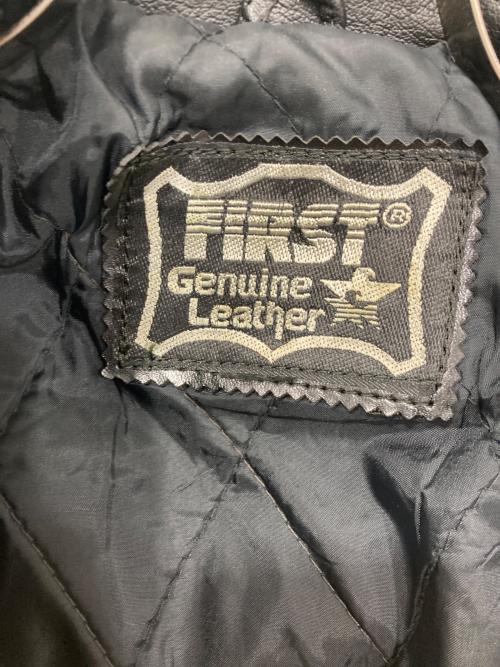first genuine leather（ファースト ジーニーレザー）first genuine leather (ファースト ジーニーレザー) ライダースジャケット ブラック サイズ:-の古着・服飾アイテム