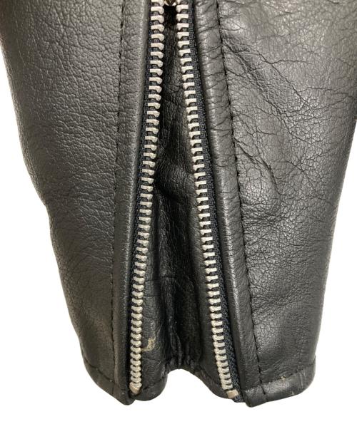 first genuine leather（ファースト ジーニーレザー）first genuine leather (ファースト ジーニーレザー) ライダースジャケット ブラック サイズ:-の古着・服飾アイテム