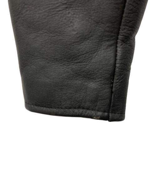 first genuine leather（ファースト ジーニーレザー）first genuine leather (ファースト ジーニーレザー) ライダースジャケット ブラック サイズ:-の古着・服飾アイテム
