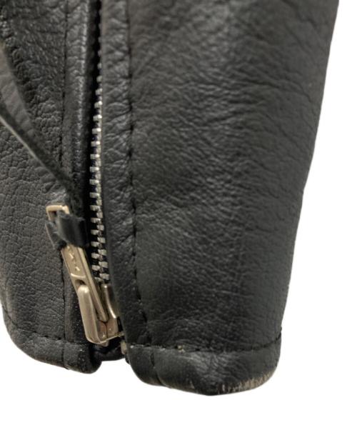 first genuine leather（ファースト ジーニーレザー）first genuine leather (ファースト ジーニーレザー) ライダースジャケット ブラック サイズ:-の古着・服飾アイテム