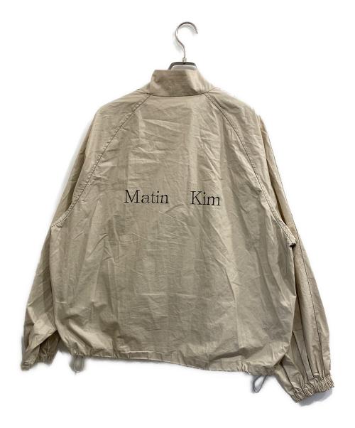 martin kim（マーティンキム）martin kim (マーティンキム) コーティングロゴジャケット ベージュ サイズ:Fの古着・服飾アイテム