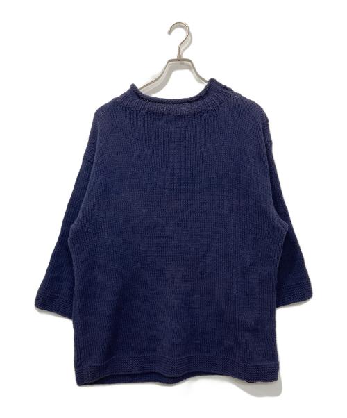 Mcmachan Woolen（マクマーンウーレン）Mcmachan Woolen (マクマーンウーレン) 花柄セーター ネイビー サイズ:-の古着・服飾アイテム