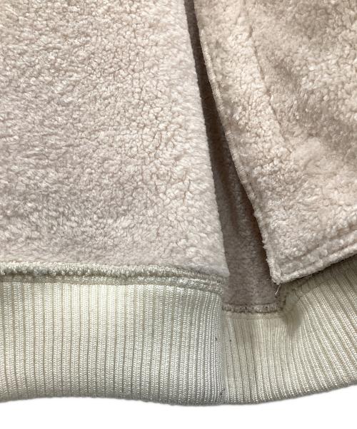 AFB（エーエフビー）AFB (エーエフビー) STUDDED HOODED BOMBER JACKET/スタッデッド　フーデッド　ボンバー　ジャケット ベージュ サイズ:Lの古着・服飾アイテム