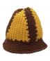 MIU MIU（ミュウミュウ）の古着「Crochet Bucket Hat/クロシェ　バケット　ハット」｜ブラウン×オレンジ