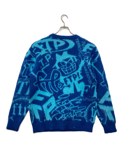 FTP（ファックザポピュレーション）FTP (ファックザポピュレーション) 25FW Archive Mohair Sweater/アーカイブ モヘアセーター ブルー サイズ:Mの古着・服飾アイテム