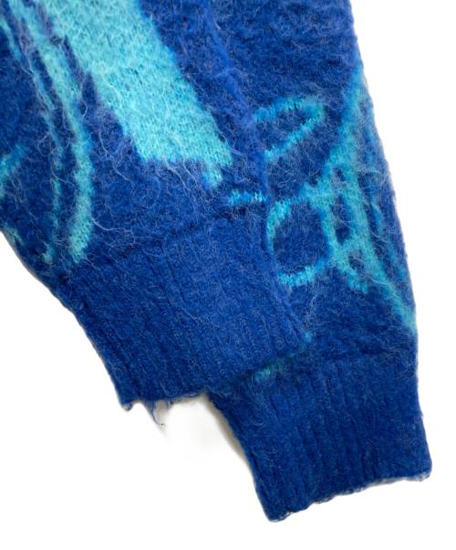 FTP（ファックザポピュレーション）FTP (ファックザポピュレーション) 25FW Archive Mohair Sweater/アーカイブ モヘアセーター ブルー サイズ:Mの古着・服飾アイテム