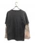 Fake As Flowers (フェイク アス フラワーズ) Camo Double Sleeve Tee/BLACK グレー サイズ:XL：8000円