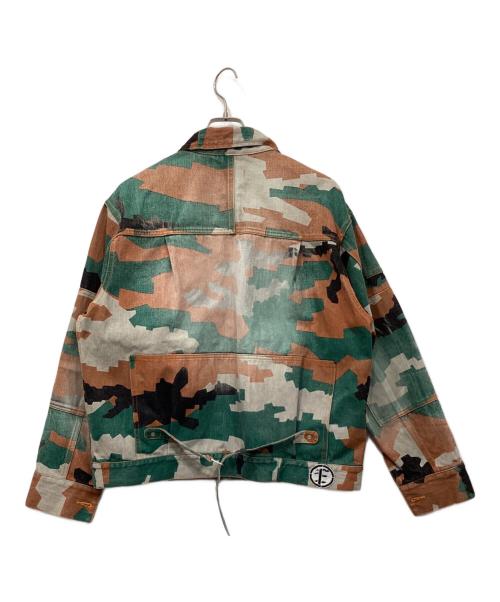 Fake As Flowers（フェイク アス フラワーズ）Fake As Flowers (フェイク アス フラワーズ) TYPE-2 JACKET -CAMO-/タイプ2　ジャケット　カモ グリーン×ブラウン サイズ:2の古着・服飾アイテム