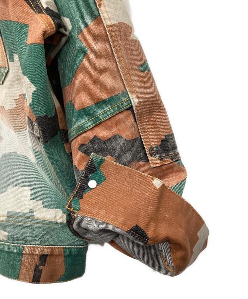 Fake As Flowers（フェイク アス フラワーズ）Fake As Flowers (フェイク アス フラワーズ) TYPE-2 JACKET -CAMO-/タイプ2　ジャケット　カモ グリーン×ブラウン サイズ:2の古着・服飾アイテム