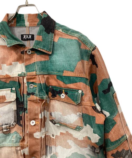 Fake As Flowers（フェイク アス フラワーズ）Fake As Flowers (フェイク アス フラワーズ) TYPE-2 JACKET -CAMO-/タイプ2　ジャケット　カモ グリーン×ブラウン サイズ:2の古着・服飾アイテム