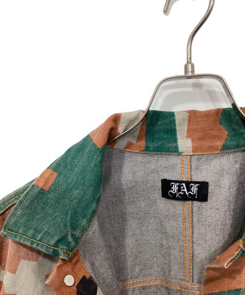 Fake As Flowers（フェイク アス フラワーズ）Fake As Flowers (フェイク アス フラワーズ) TYPE-2 JACKET -CAMO-/タイプ2　ジャケット　カモ グリーン×ブラウン サイズ:2の古着・服飾アイテム