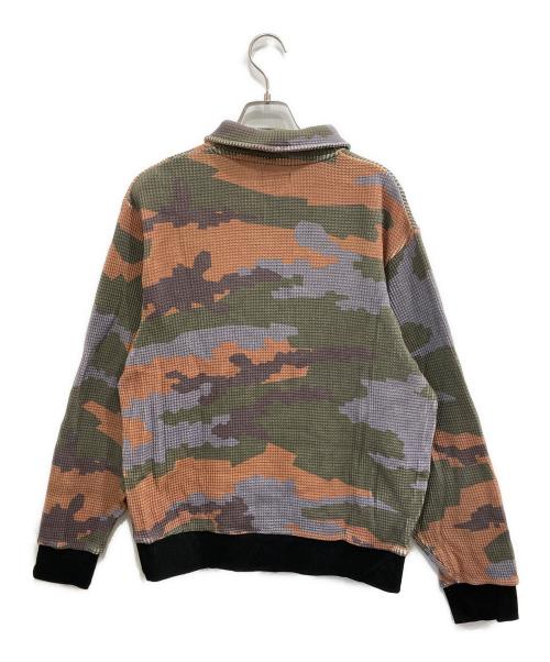 Fake As Flowers（フェイク アス フラワーズ）Fake As Flowers (フェイク アス フラワーズ) Half Zip Sweat Tops/ハーフ　ジップ　スウエット　トップス ブラウン サイズ:Mの古着・服飾アイテム