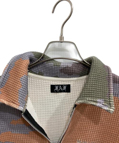 Fake As Flowers（フェイク アス フラワーズ）Fake As Flowers (フェイク アス フラワーズ) Half Zip Sweat Tops/ハーフ　ジップ　スウエット　トップス ブラウン サイズ:Mの古着・服飾アイテム