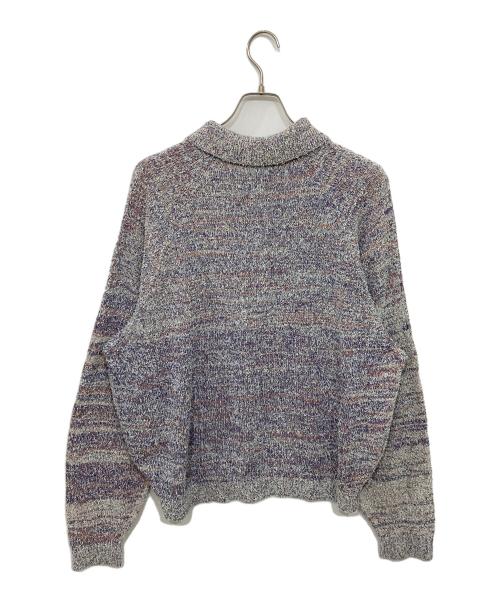 refomed（リフォメッド）refomed (リフォメッド) OLD MAN KNIT POLO/オールドマン　ニットポロ ブルー サイズ:3の古着・服飾アイテム