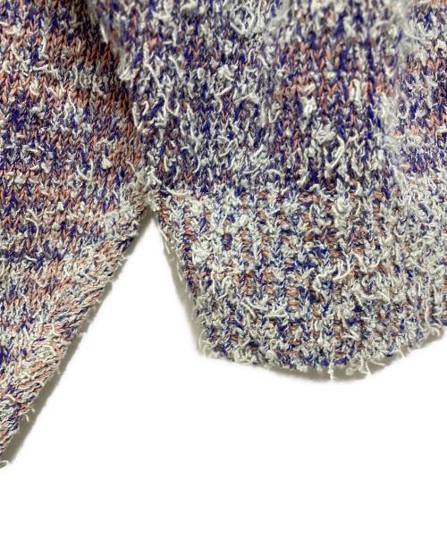 refomed（リフォメッド）refomed (リフォメッド) OLD MAN KNIT POLO/オールドマン　ニットポロ ブルー サイズ:3の古着・服飾アイテム