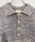中古・古着 refomed (リフォメッド) OLD MAN KNIT POLO/オールドマン　ニットポロ ブルー サイズ:3：8000円