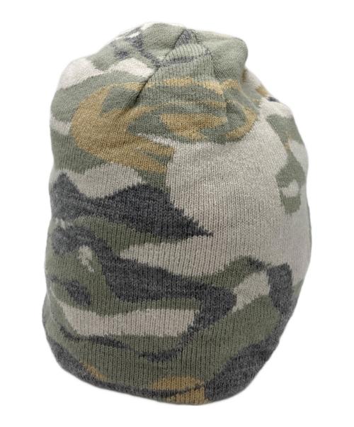 SOL（エスオーエル）SOL (エスオーエル) soonerorlater Camo Reversible Beanie パープル×グリーンの古着・服飾アイテム