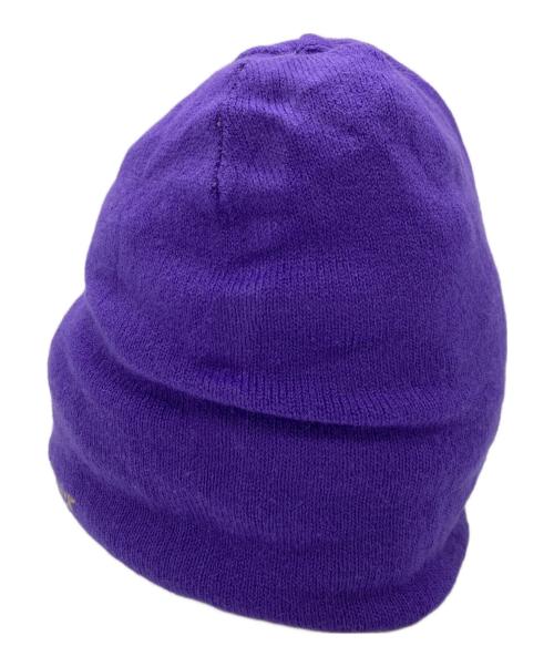 SOL（エスオーエル）SOL (エスオーエル) soonerorlater Camo Reversible Beanie パープル×グリーンの古着・服飾アイテム