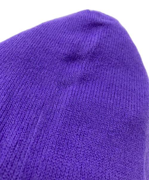 SOL（エスオーエル）SOL (エスオーエル) soonerorlater Camo Reversible Beanie パープル×グリーンの古着・服飾アイテム