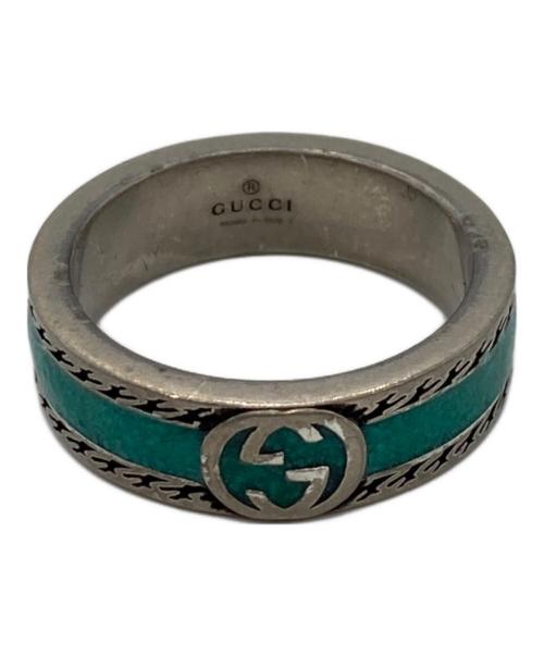 GUCCI（グッチ）GUCCI (グッチ) インターロッキングG ターコイズリング サイズ:17号の古着・服飾アイテム