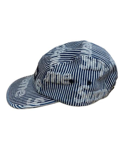 SUPREME（シュプリーム）SUPREME (シュプリーム) Denim Camp Cap Stripe/デニムキャンプキャップ ストライプ ブルーの古着・服飾アイテム
